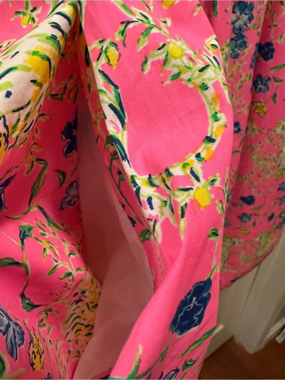 Lilly Pulitzer Kay Babydoll Dress in Prosecco Pink Tigress Garden - Picture 8 of 14
